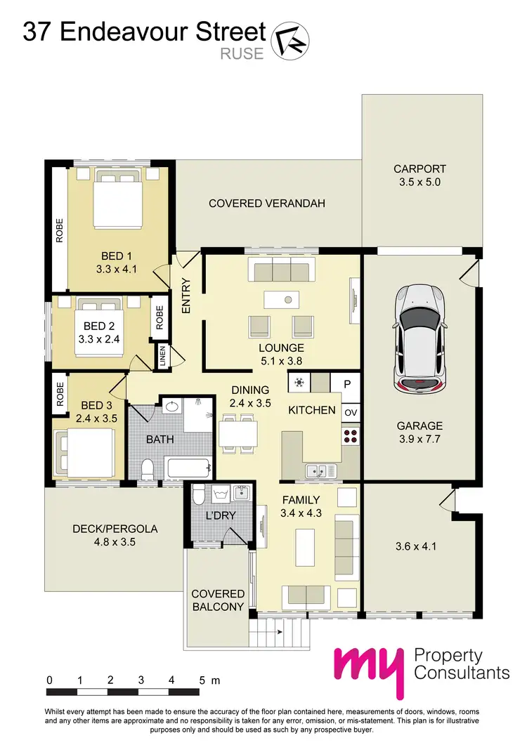Floorplan of Homely house listing, 37 Endeavour Street, Ruse NSW 2560