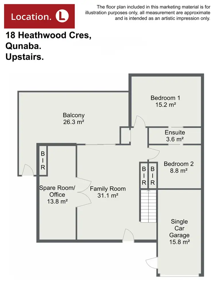 Floorplan of Homely house listing, 18 Heathwood Crescent, Qunaba QLD 4670