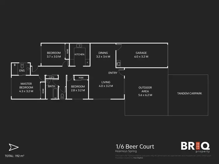 Floorplan of Homely unit listing, 1/6 Beer Court, Kearneys Spring QLD 4350