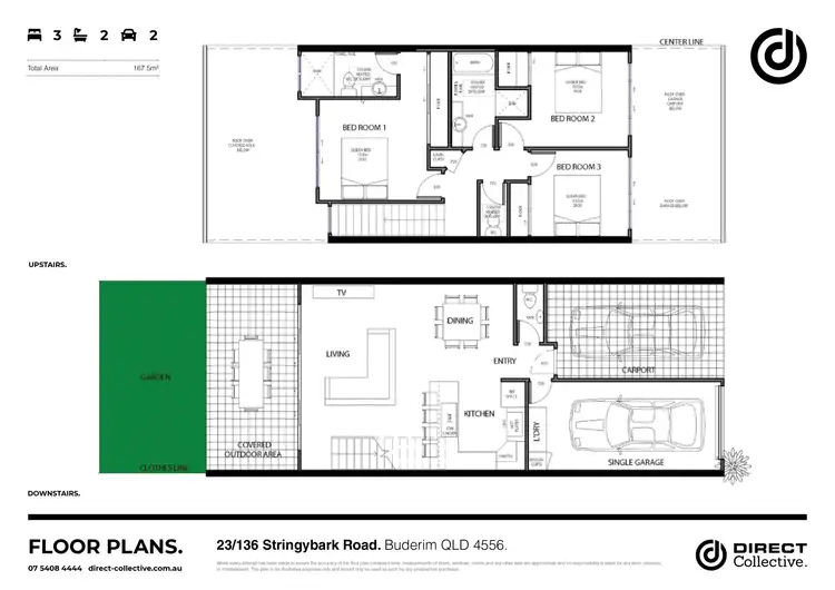 Floorplan of Homely townhouse listing, 23/136 Stringybark Road, Buderim QLD 4556