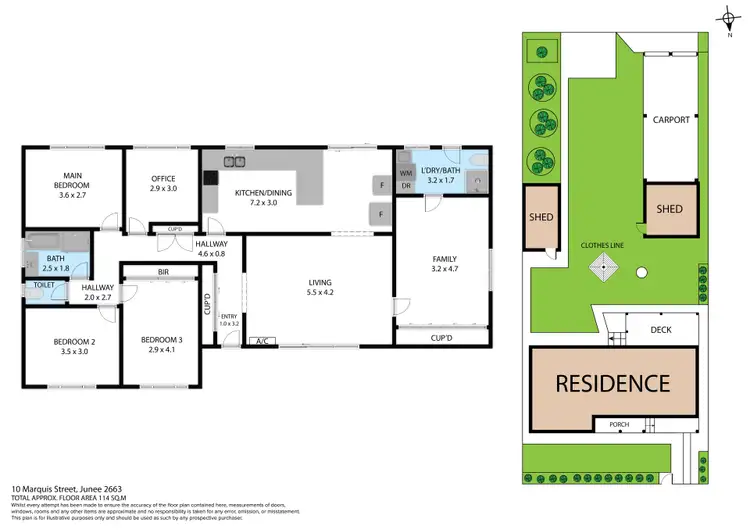 Floorplan of Homely house listing, 10 Marquis Street, Junee NSW 2663