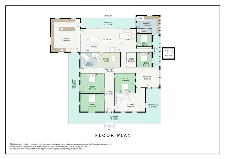 Floorplan of Homely rural property listing, 1228 Jerrybang Lane, Monteagle via, Young NSW 2594
