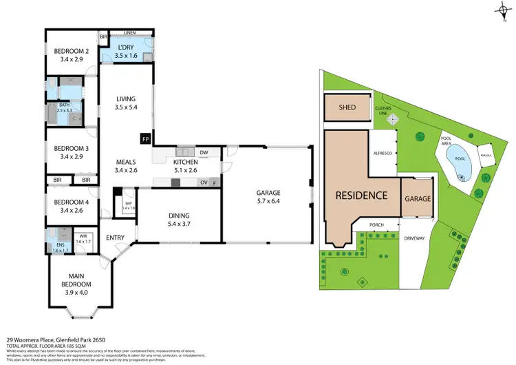 Floorplan of Homely house listing, 29 Woomera Place, Glenfield Park NSW 2650