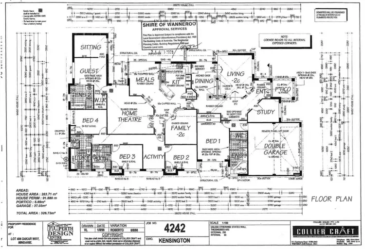 Floorplan of Homely house listing, 17 Dakar Way, Mindarie WA 6030