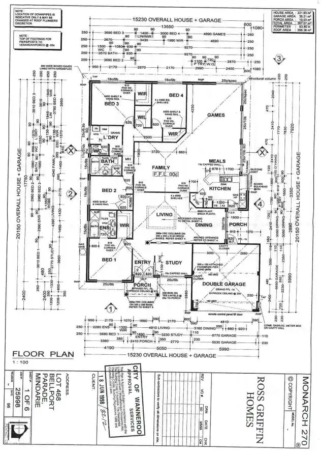 Floorplan of Homely house listing, 35 Bellport Parade, Mindarie WA 6030