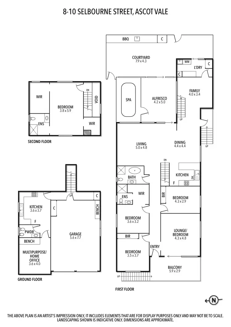 Floorplan of Homely house listing, 8-10 Selbourne Street, Ascot Vale VIC 3032