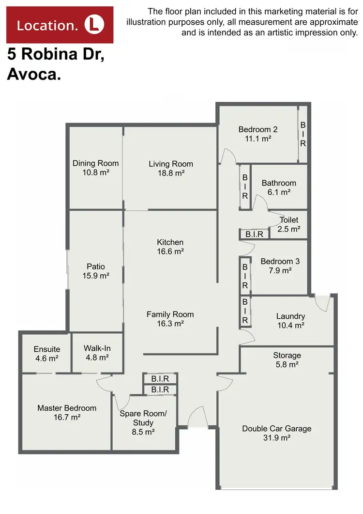 Floorplan of Homely rural property listing, 5 Robina Drive, Avoca QLD 4670