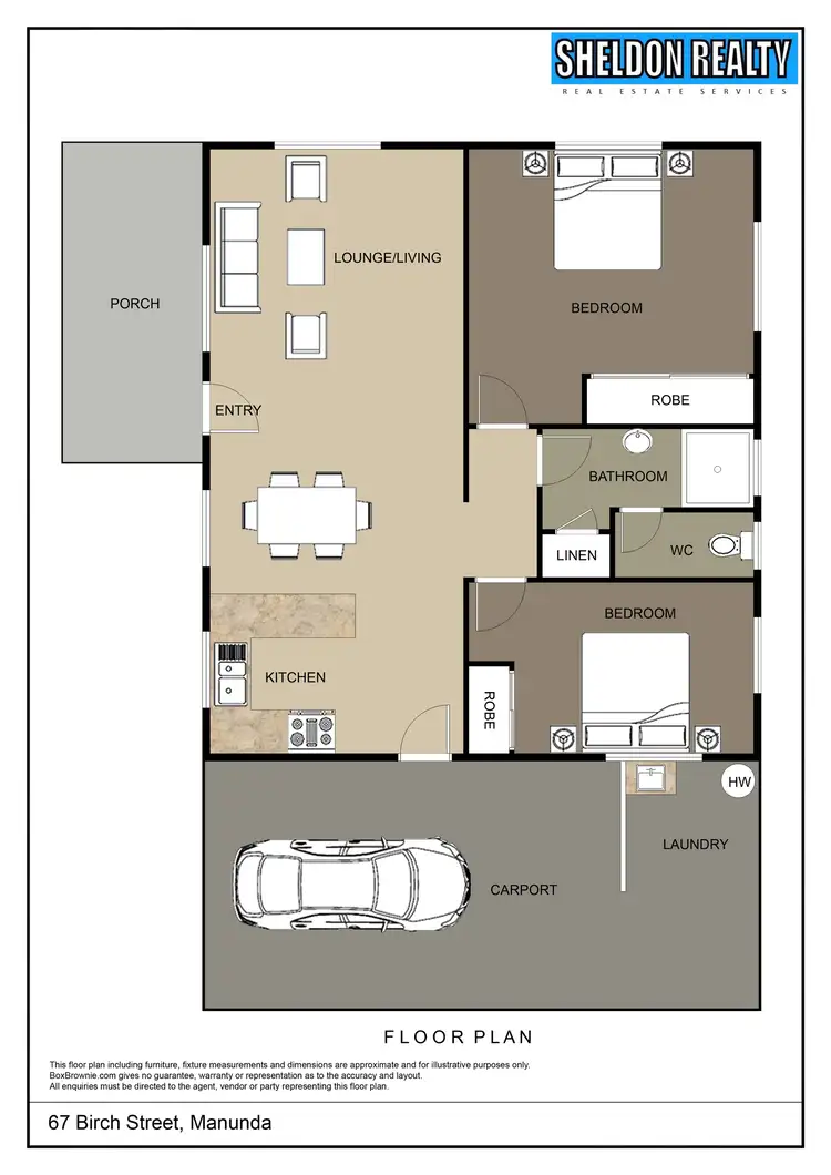 Floorplan of Homely house listing, 67 Birch Street, Manunda QLD 4870