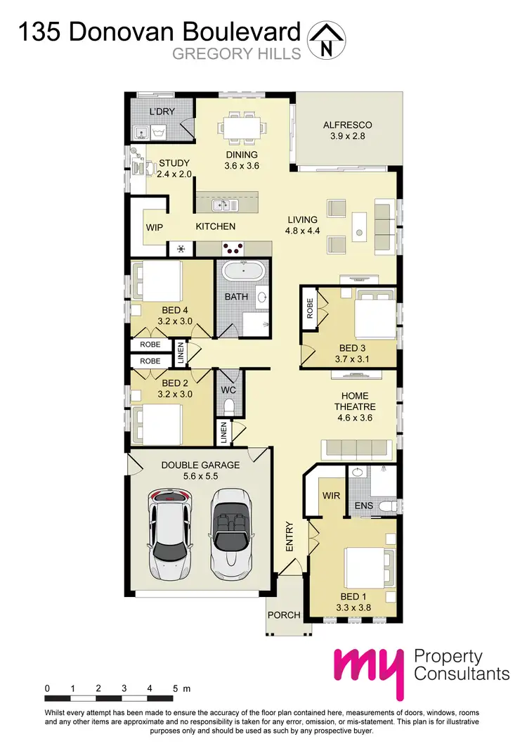 Floorplan of Homely house listing, 135 Donovan Boulevard, Gregory Hills NSW 2557