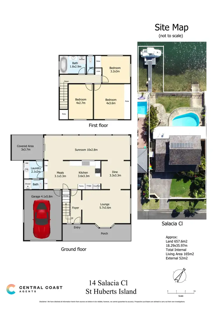 Floorplan of Homely house listing, 14 Salacia Close, St Huberts Island NSW 2257