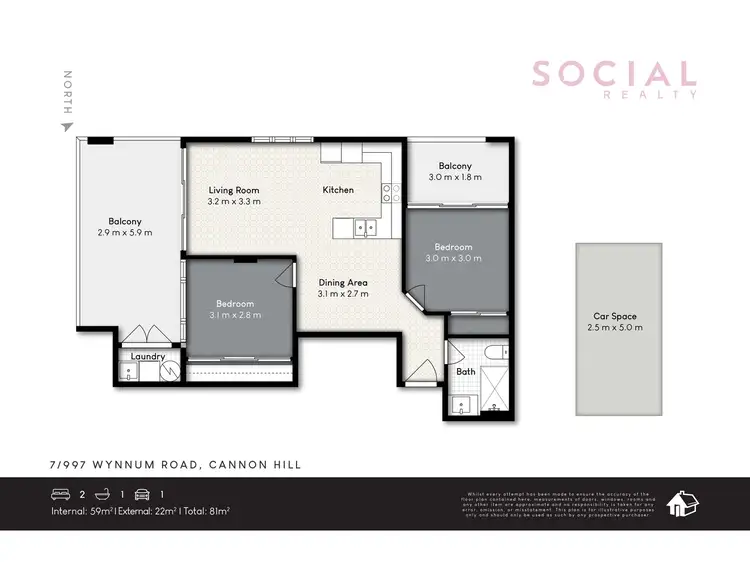 Floorplan of Homely apartment listing, 7/997 Wynnum Road, Cannon Hill QLD 4170