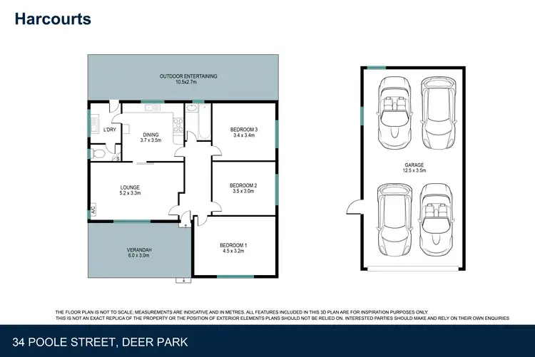 Floorplan of Homely house listing, 34 Poole Street, Deer Park VIC 3023