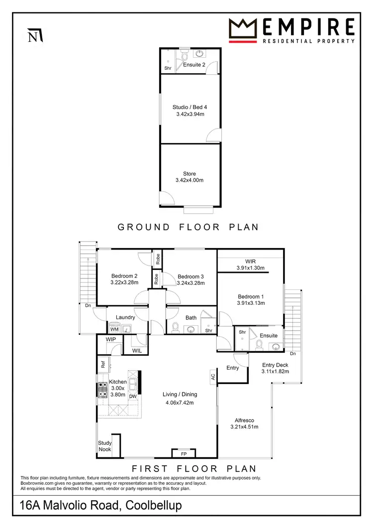 Floorplan of Homely house listing, 16A Malvolio Road, Coolbellup WA 6163