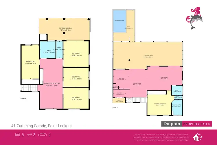 Floorplan of Homely house listing, 41 Cumming Parade, Point Lookout QLD 4183