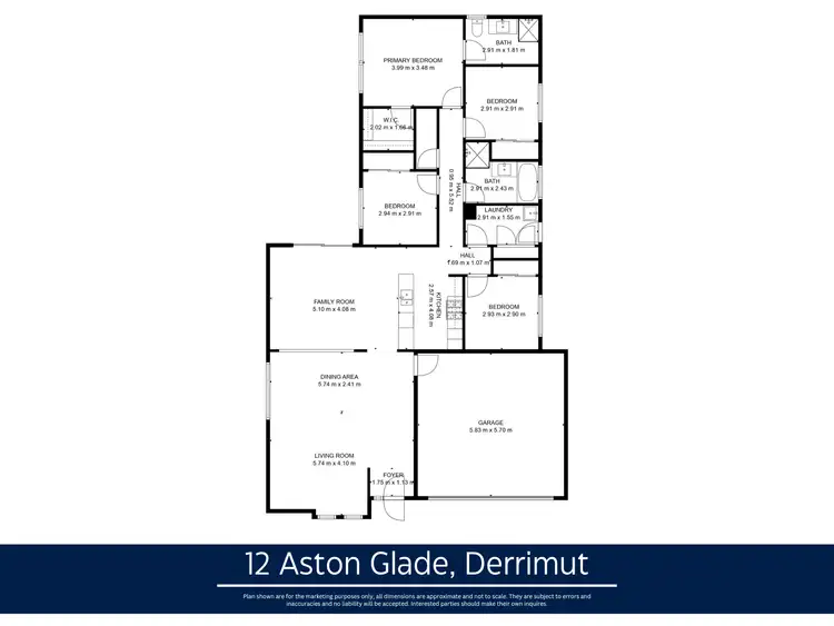 Floorplan of Homely house listing, 12 Aston Glade, Derrimut VIC 3026