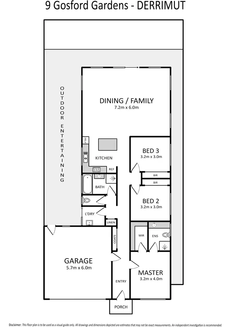 Floorplan of Homely house listing, 9 Gosford Gardens, Derrimut VIC 3026