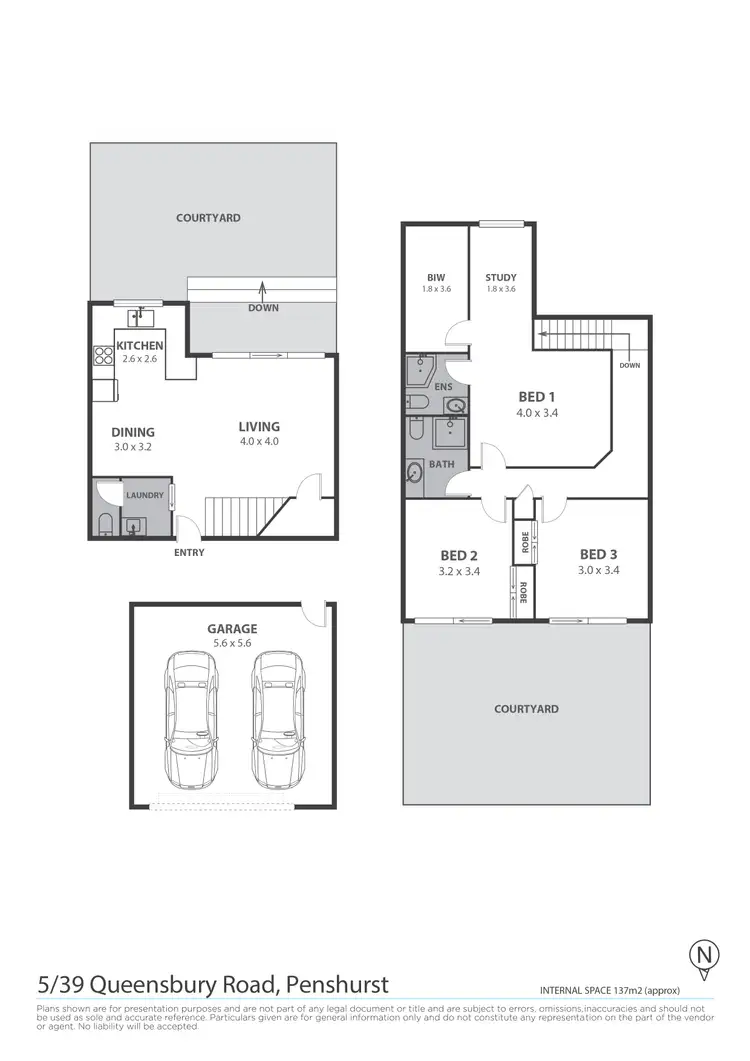 Floorplan of Homely townhouse listing, 5/39 Queensbury Road, Penshurst NSW 2222