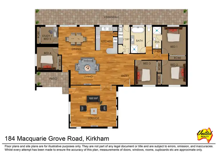 Floorplan of Homely rural property listing, 184 Macquarie Grove Road, Kirkham NSW 2570