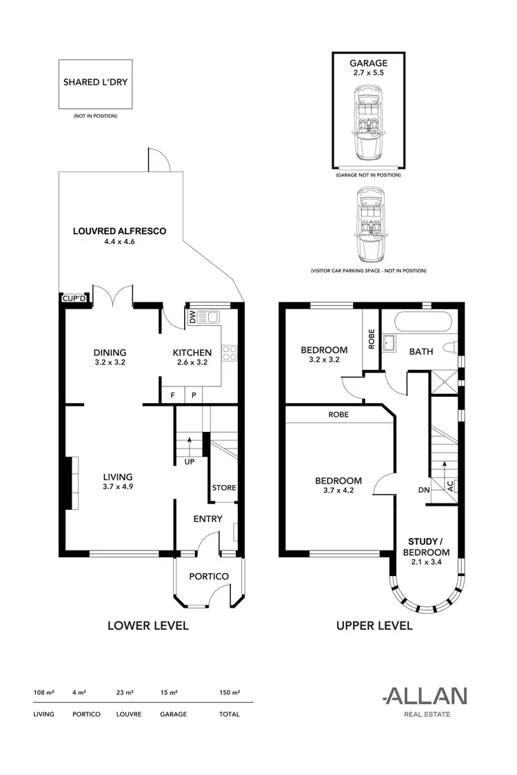 Floorplan of Homely townhouse listing, 3/55 Tarlton Street, Somerton Park SA 5044