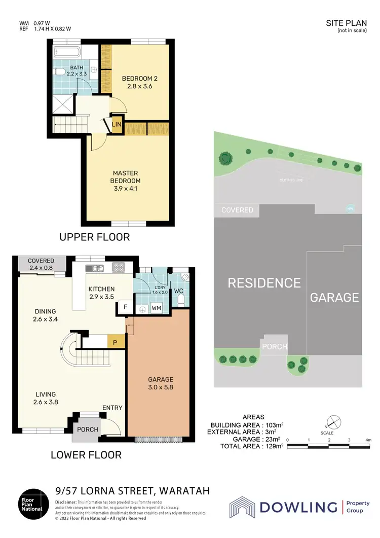 Floorplan of Homely townhouse listing, 9/57 Lorna Street, Waratah NSW 2298