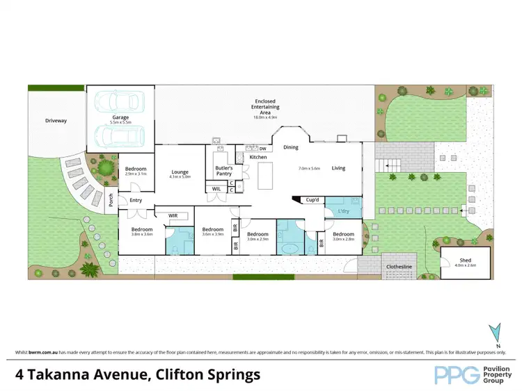 Floorplan of Homely house listing, 4 Takanna Avenue, Clifton Springs VIC 3222