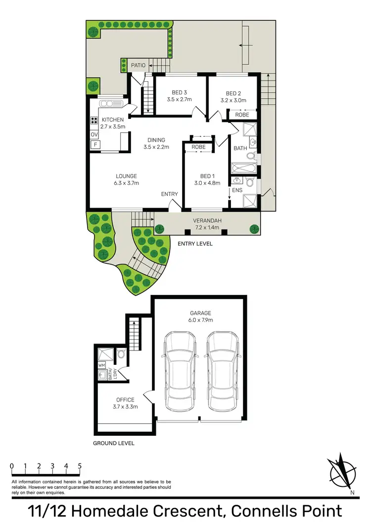 Floorplan of Homely villa listing, 11/12 Homedale Cres, Connells Point NSW 2221