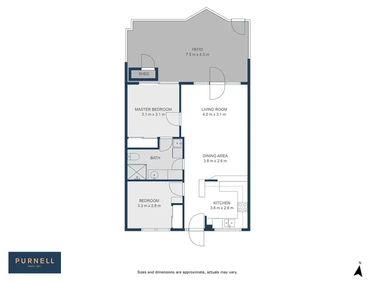 Floorplan of Homely apartment listing, 110/10 Currie Crescent, Griffith ACT 2603