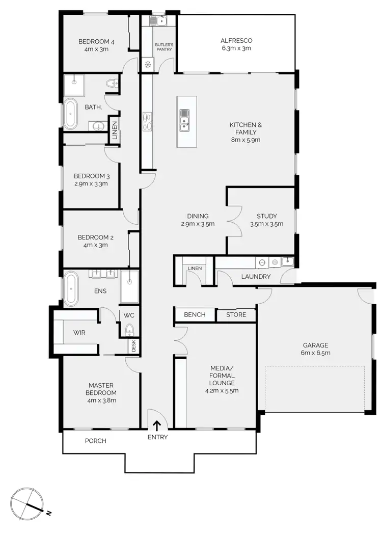 Floorplan of Homely house listing, 237 Lawrence Drive, Kelso NSW 2795
