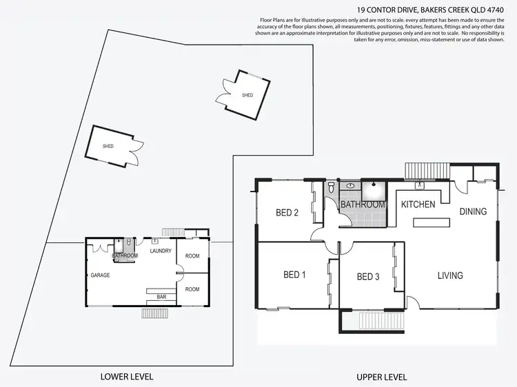 Floorplan of Homely house listing, 19 Contor Drive, Bakers Creek QLD 4740