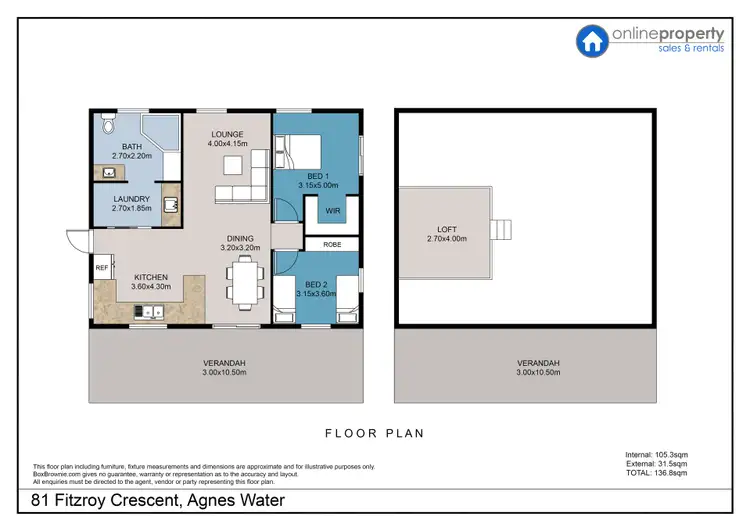 Floorplan of Homely rural property listing, 81 Fitzroy Crescent, Agnes Water QLD 4677
