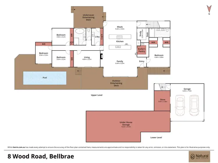 Floorplan of Homely house listing, 8 Wood Road, Bellbrae VIC 3228