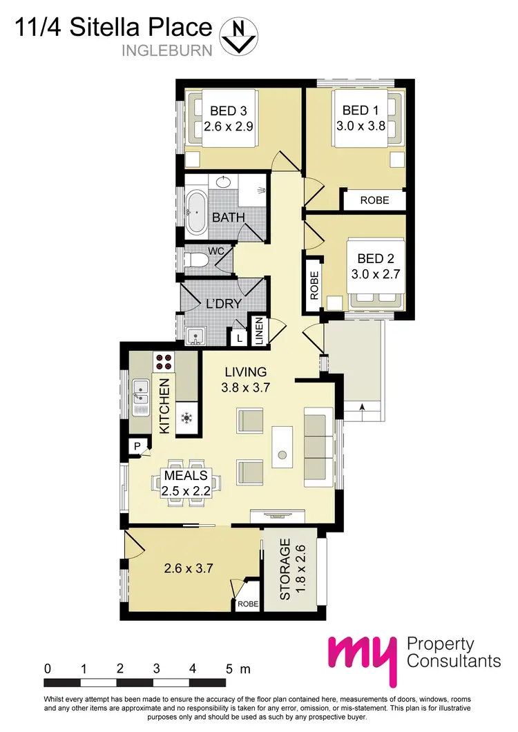 Floorplan of Homely villa listing, 11/4 Sitella Place, Ingleburn NSW 2565