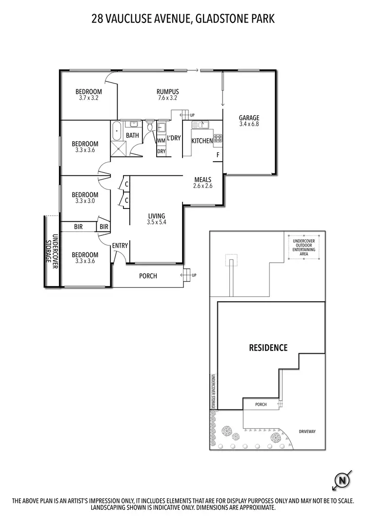 Floorplan of Homely house listing, 28 Vaucluse Avenue, Gladstone Park VIC 3043