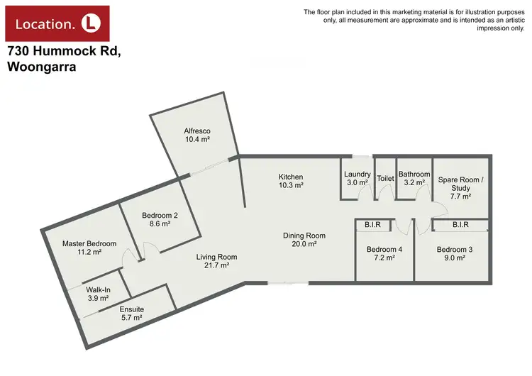 Floorplan of Homely rural property listing, 730 Hummock Road, Woongarra QLD 4670