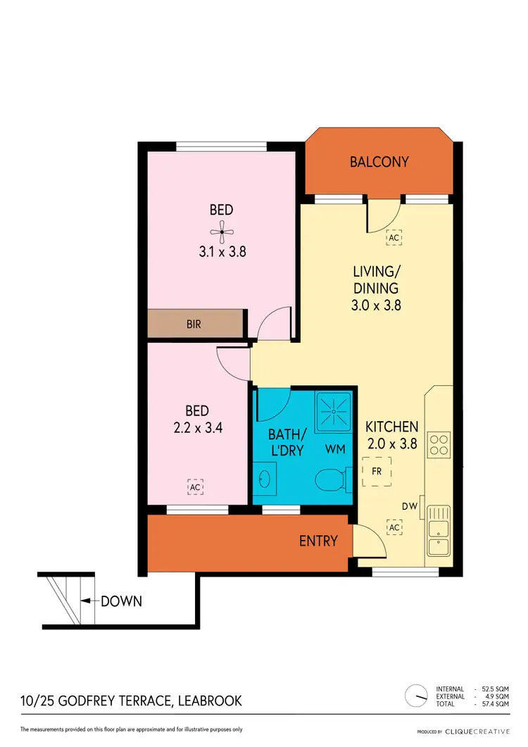 Floorplan of Homely unit listing, 10/25 Godfrey Terrace, Leabrook SA 5068