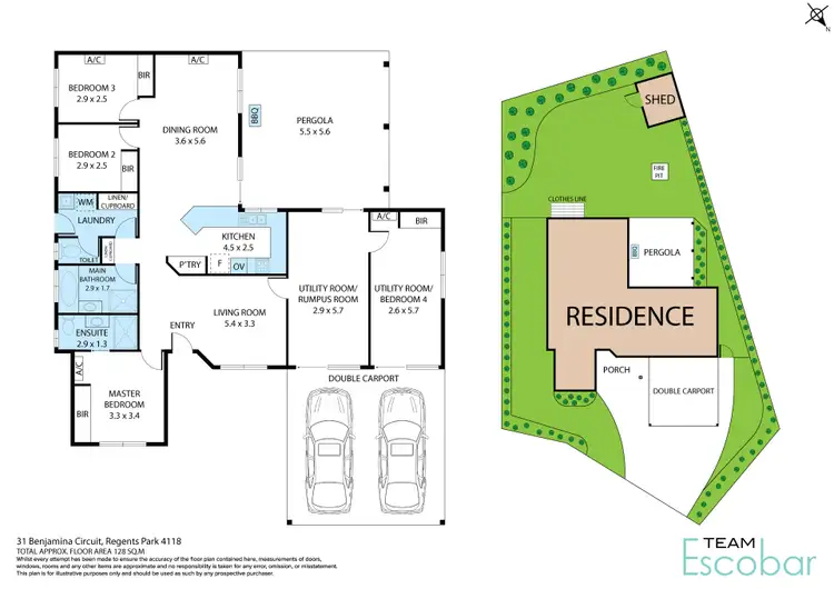Floorplan of Homely house listing, 31 Benjamina Circuit, Regents Park QLD 4118