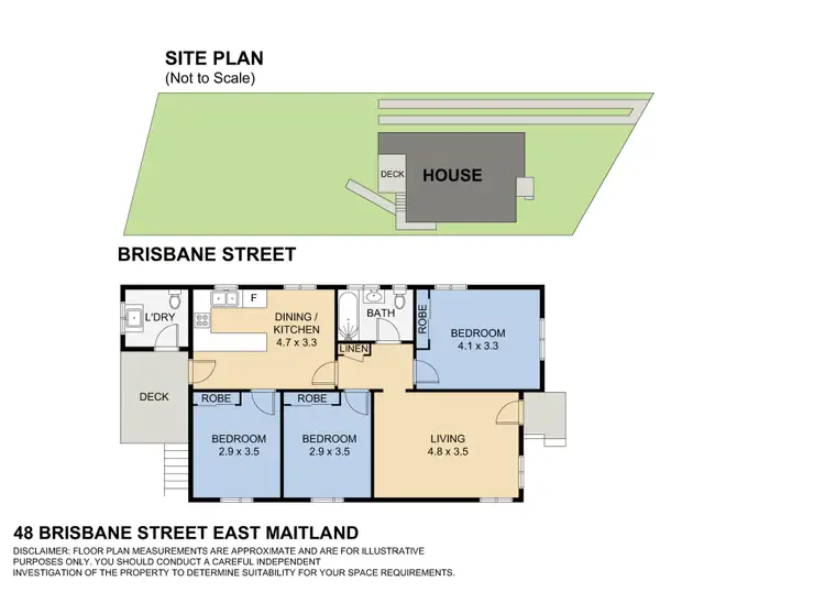 Floorplan of Homely house listing, 48 Brisbane Street, East Maitland NSW 2323