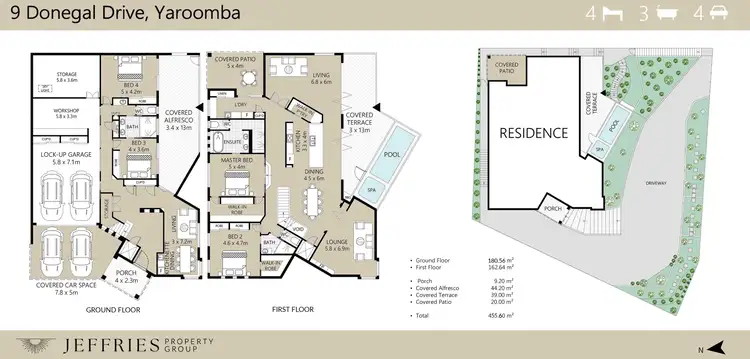 Floorplan of Homely house listing, 9 Donegal Drive, Yaroomba QLD 4573