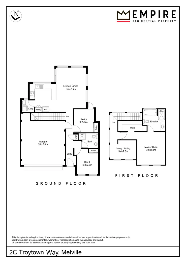 Floorplan of Homely house listing, 2C Troytown Way, Melville WA 6156
