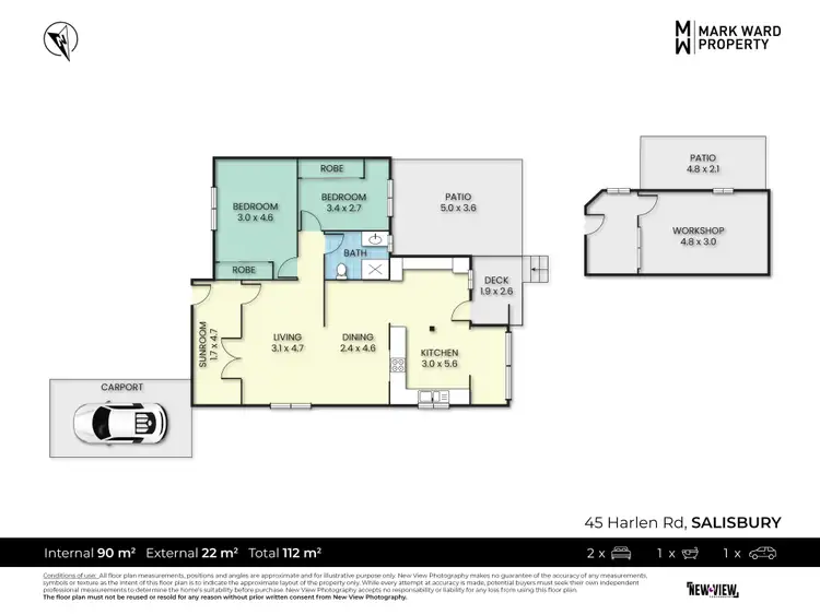 Floorplan of Homely house listing, 45 Harlen Road, Salisbury QLD 4107