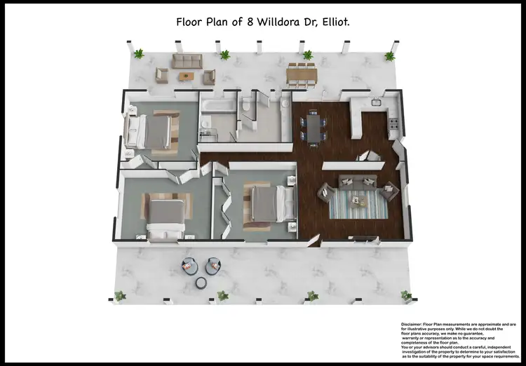 Floorplan of Homely rural property listing, 8 Willdora Drive, Elliott QLD 4670