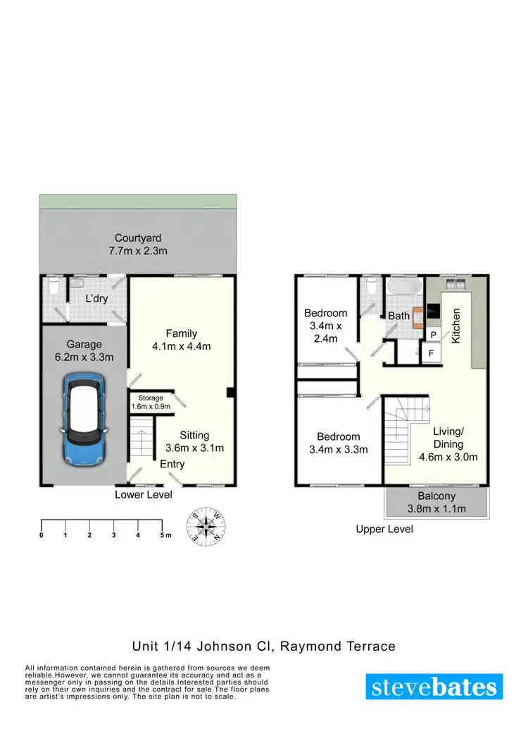 Floorplan of Homely house listing, 1/14 Johnson Close, Raymond Terrace NSW 2324