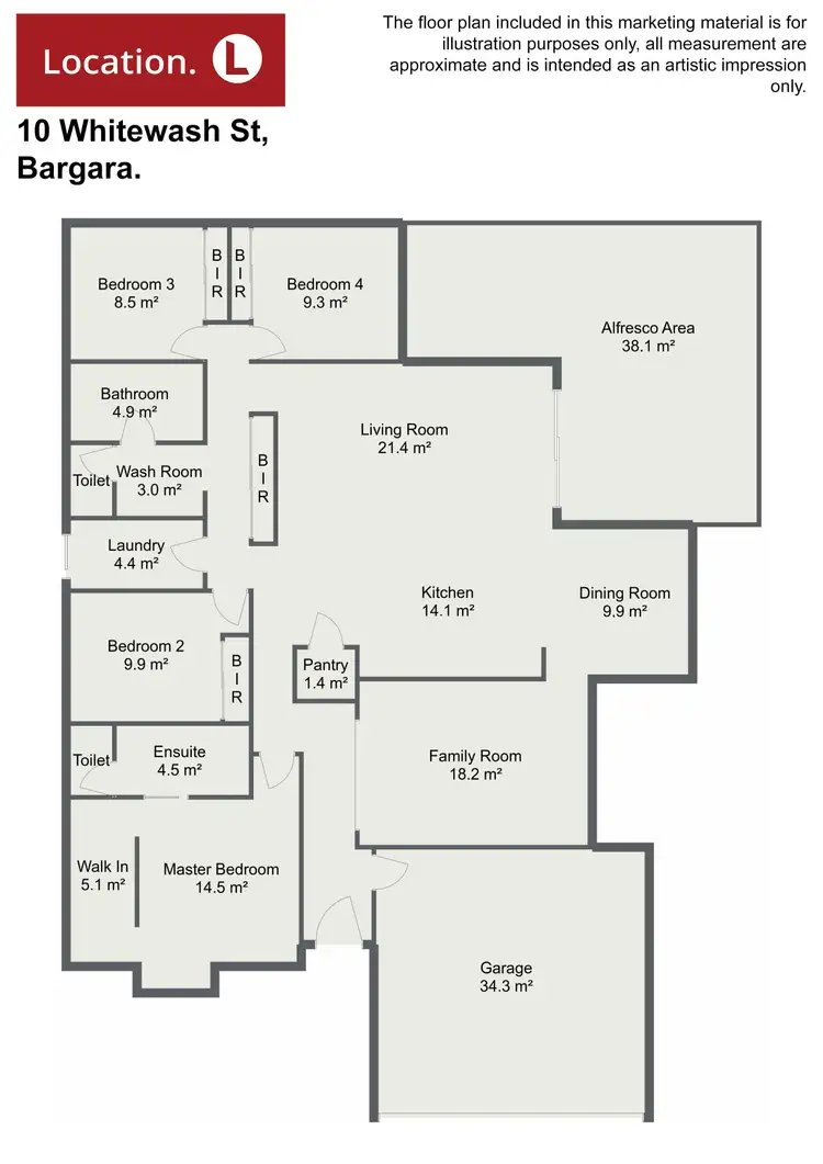 Floorplan of Homely house listing, 10 Whitewash Street, Bargara QLD 4670