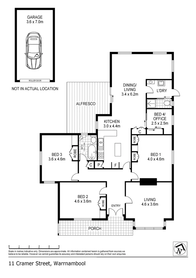 Floorplan of Homely house listing, 11 Cramer Street, Warrnambool VIC 3280