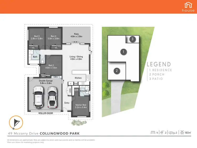 Floorplan of Homely house listing, 49 McCorry Drive, Collingwood Park QLD 4301