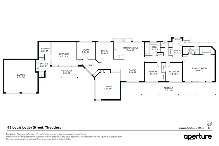 Floorplan of Homely house listing, 42 Louis Loder Street, Theodore ACT 2905