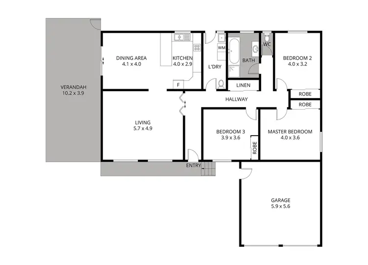 Floorplan of Homely house listing, 16 Durras Close, Flinders NSW 2529