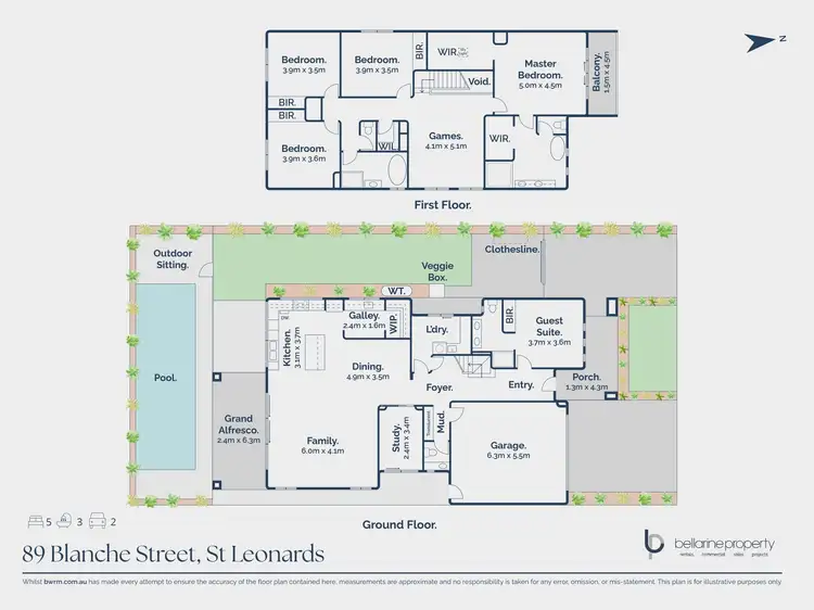 Floorplan of Homely house listing, 89 Blanche Street, St Leonards VIC 3223