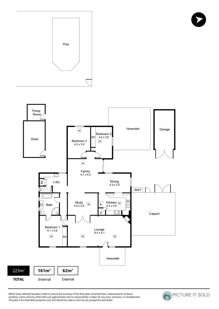 Floorplan of Homely house listing, 13 Third Street, Nuriootpa SA 5355