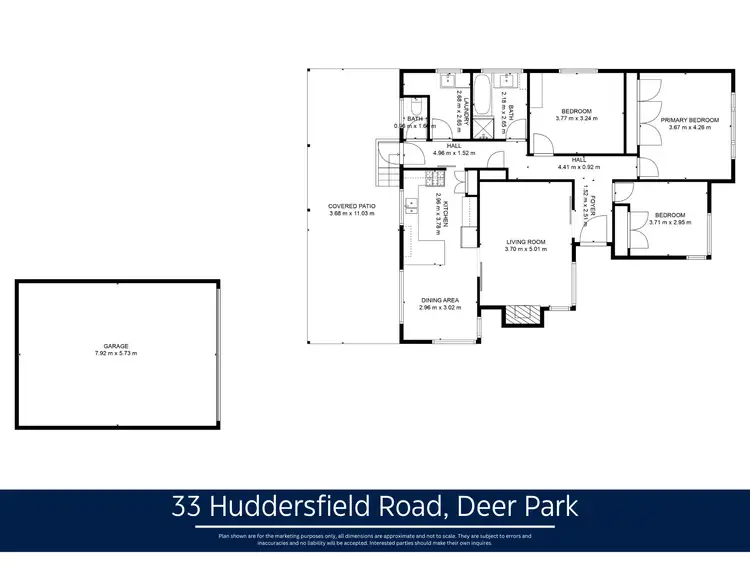 Floorplan of Homely house listing, 33 Huddersfield Road, Deer Park VIC 3023